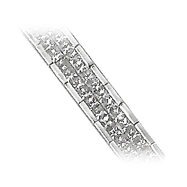 18K White Gold Tennis Bracelet : 7.00 cttw Diamonds