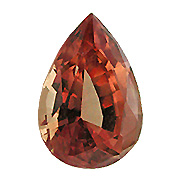 3.28 ct Fine Orange Pear Shape Sapphire