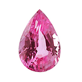 1.14 ct Pear Shape Sapphire : Fine Pink