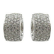 18K White Gold 1.60cttw Diamond Earrings