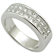 Platinum 1.10ct Diamond Band