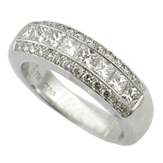 Platinum 1.20cttw Diamond Band