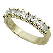 18K Yellow Gold Band : 0.75 cttw Diamonds