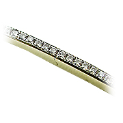 18K Yellow Gold Tennis Bracelet : 1.50 cttw Diamonds