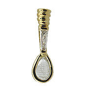 18K Yellow Gold 1/4cttw Diamond Tennis Pendant