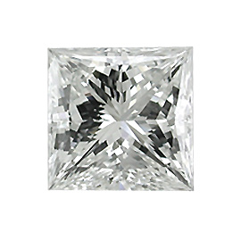 2.09 ct Princess Cut Natural Diamond : I / VVS1