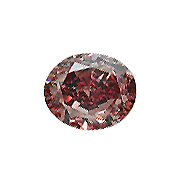 0.32 ct Oval Diamond : Natural Fancy Brownish Orangy Pink / VS1