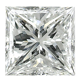 3.11 ct Princess Cut Natural Diamond : H / VVS2