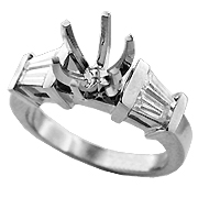 18K White Gold 3/4cttw Diamond Setting