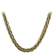 18K Yellow Gold Wheat Chain