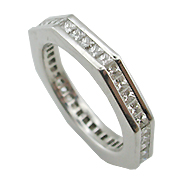 18K White Gold 1.50cttw Diamond Band