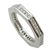 18K White Gold 1.50cttw Diamond Band