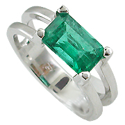 Solitaire Emerald Rings