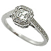 Asscher Cut Diamond Rings