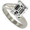 Emerald Cut Diamond Rings