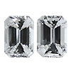 Matching Emerald Cut Diamond Pair