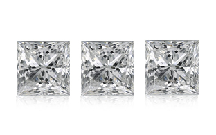 Small Princess Cut Diamonds