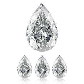 0.05 ct Pear Shape Diamond : E / VVS2