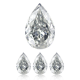 0.07 ct Pear Shape Diamond : E / VVS2