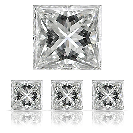 0.30 ct Princess Cut Natural Diamond : H / VS1