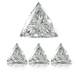 0.42 ct Trillion Natural Diamond : E / SI2