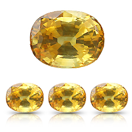 0.24 ct Oval Sapphire : Yellow