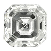 0.56 ct Asscher Cut Natural Diamond : J / VVS1