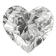 0.49 ct Heart Shape Diamond : J / VS2