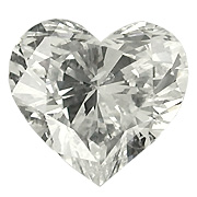 0.56 ct Heart Shape Natural Diamond : K / VS1