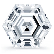 0.32 ct E / SI2 Hexagonal Diamond