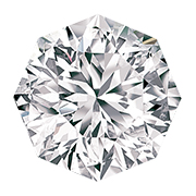 0.23 ct D / VS2 Octagonal Diamond