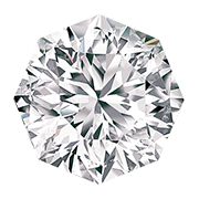 0.65 ct I / SI2 Octagonal Natural Diamond