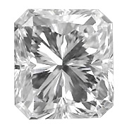 0.42 ct Radiant Natural Diamond : D / VS2