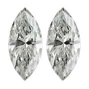 1.01 cttw Pair of Marquise Natural Diamonds : H / SI2