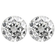 1.17 cttw Pair of Round Natural Diamonds : F / IF