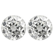 6.03 cttw Pair of Round Diamonds : I / SI3