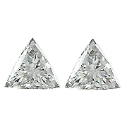 0.80 cttw Pair of Trillion Diamonds : E / VS1