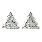0.60 cttw Pair of Trillion Natural Diamonds : I / SI1