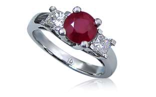 Ready Made Ruby Rings