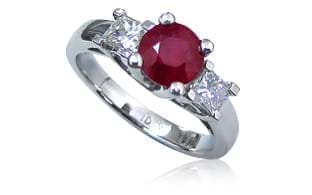 Ruby Engagement Rings